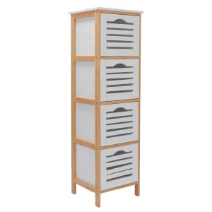 Prosumers Choice Wooden Bathroom Cabinet Storage 4 Drawers For Toiletries &