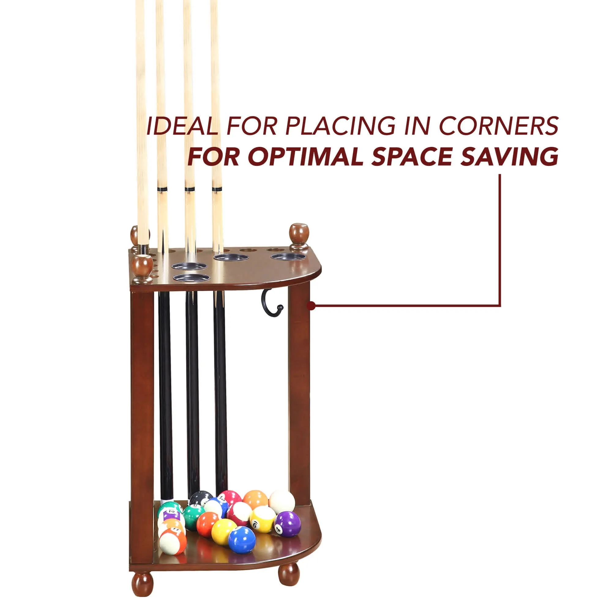 Regent 28-in Corner Floor Billiard Cue Rack