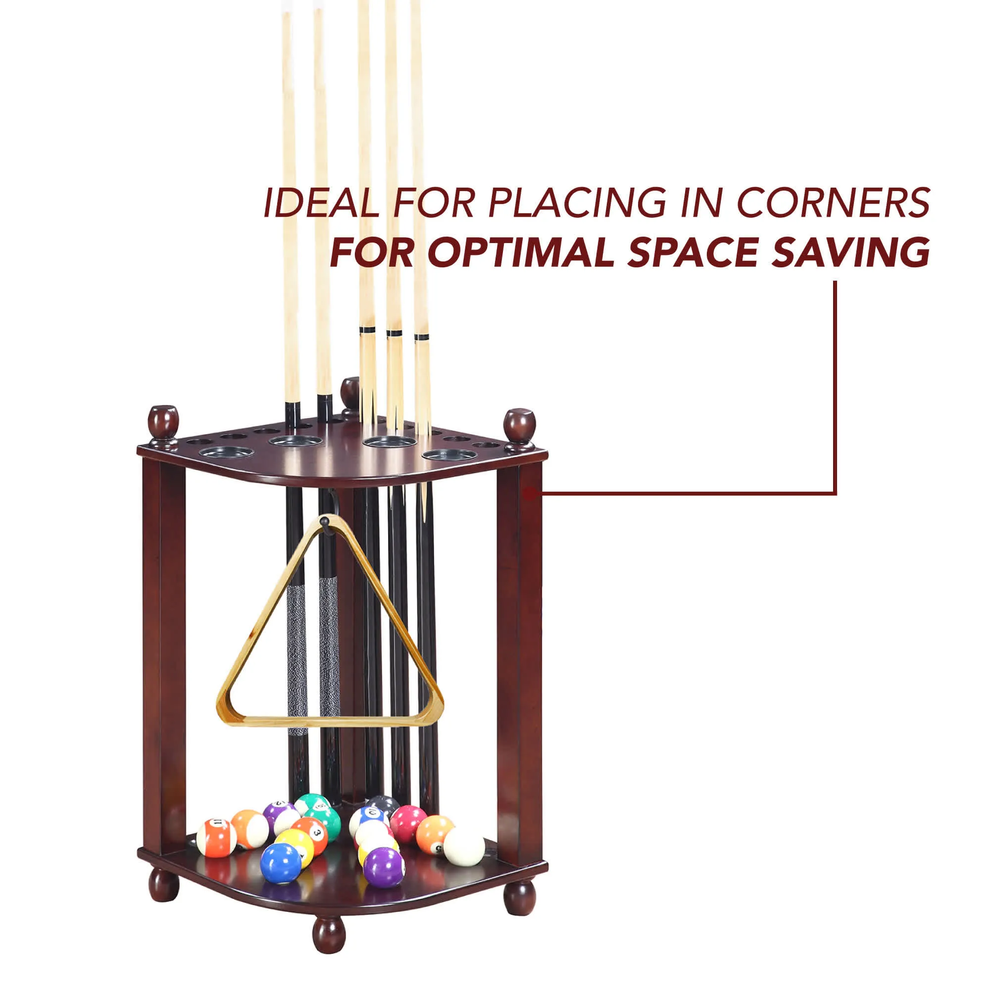 Regent 28-in Corner Floor Billiard Cue Rack