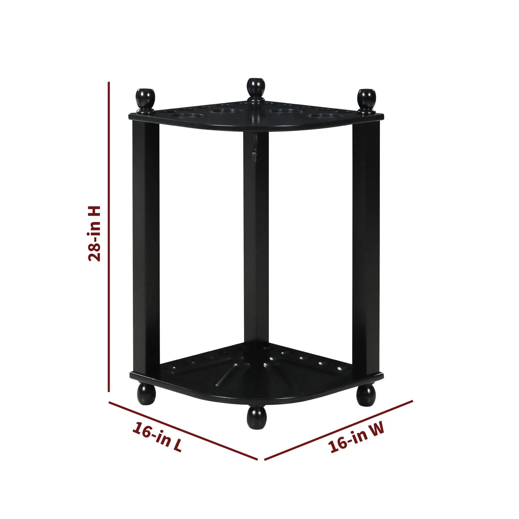 Regent 28-in Corner Floor Billiard Cue Rack