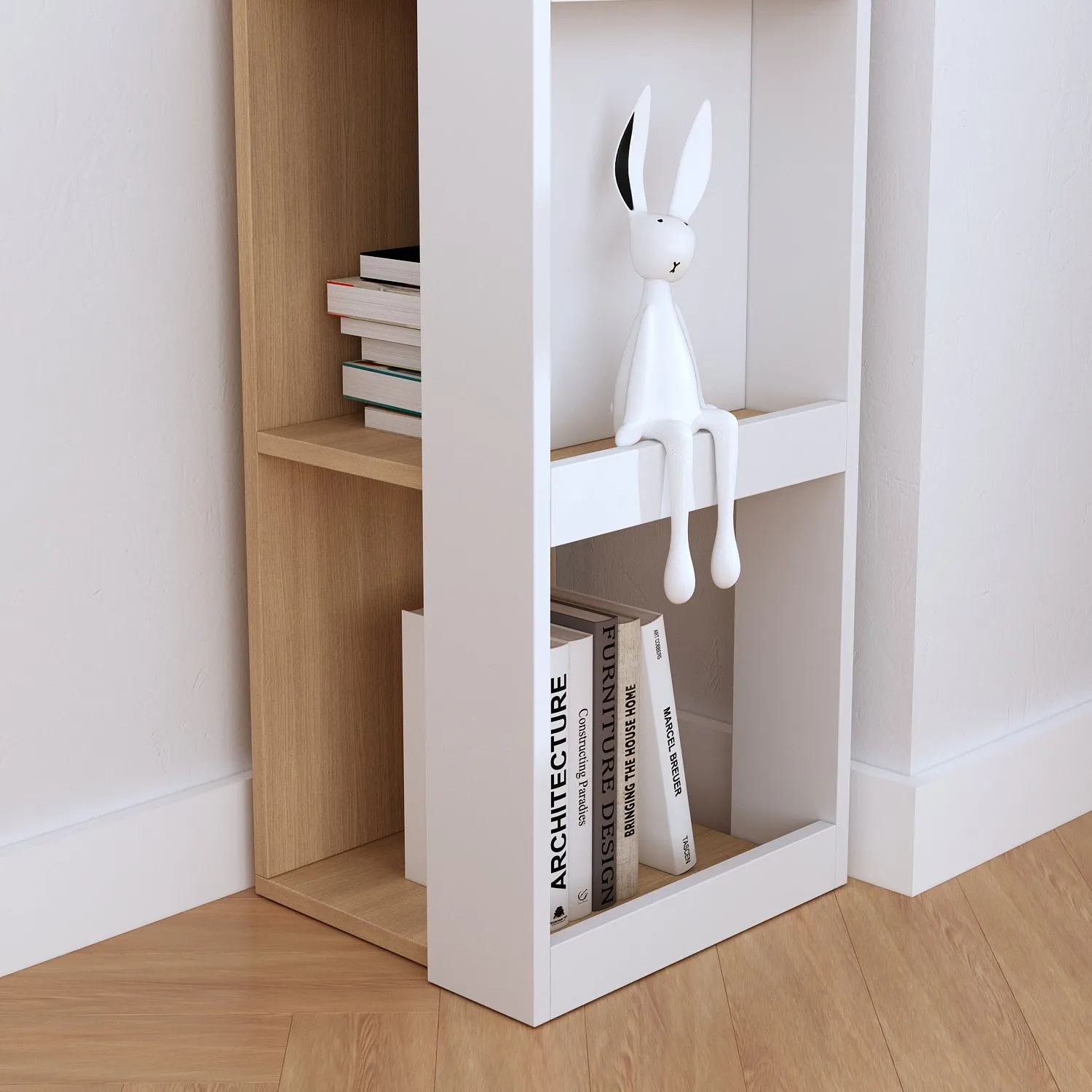 Stylish 6-Tier Open Bookshelf - Functional Display Rack