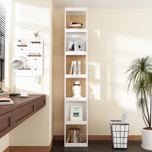 Stylish 6-Tier Open Bookshelf - Functional Display Rack