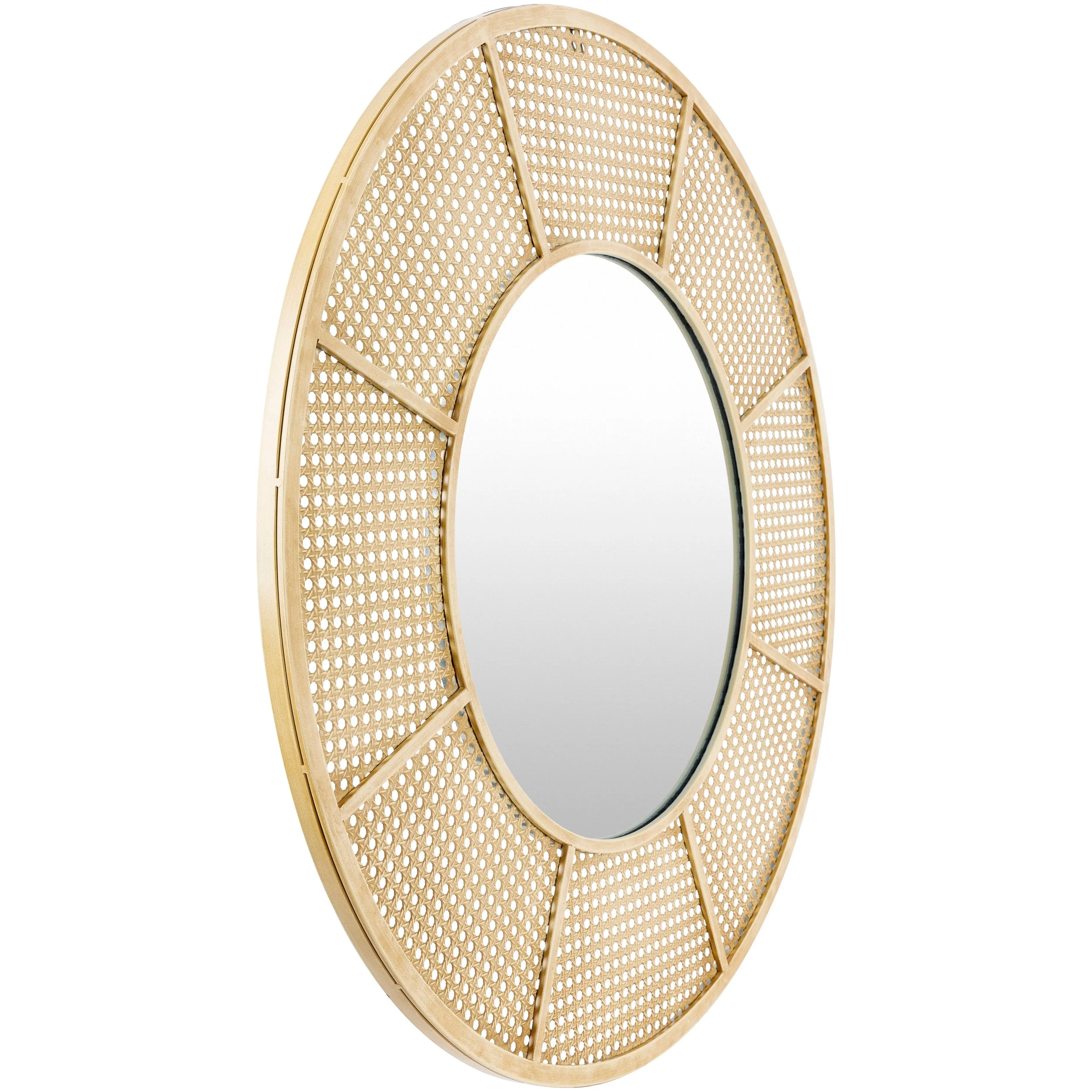 SURYA - Anassa 30" Round Decorative Wall Mirror - ASN001-3030