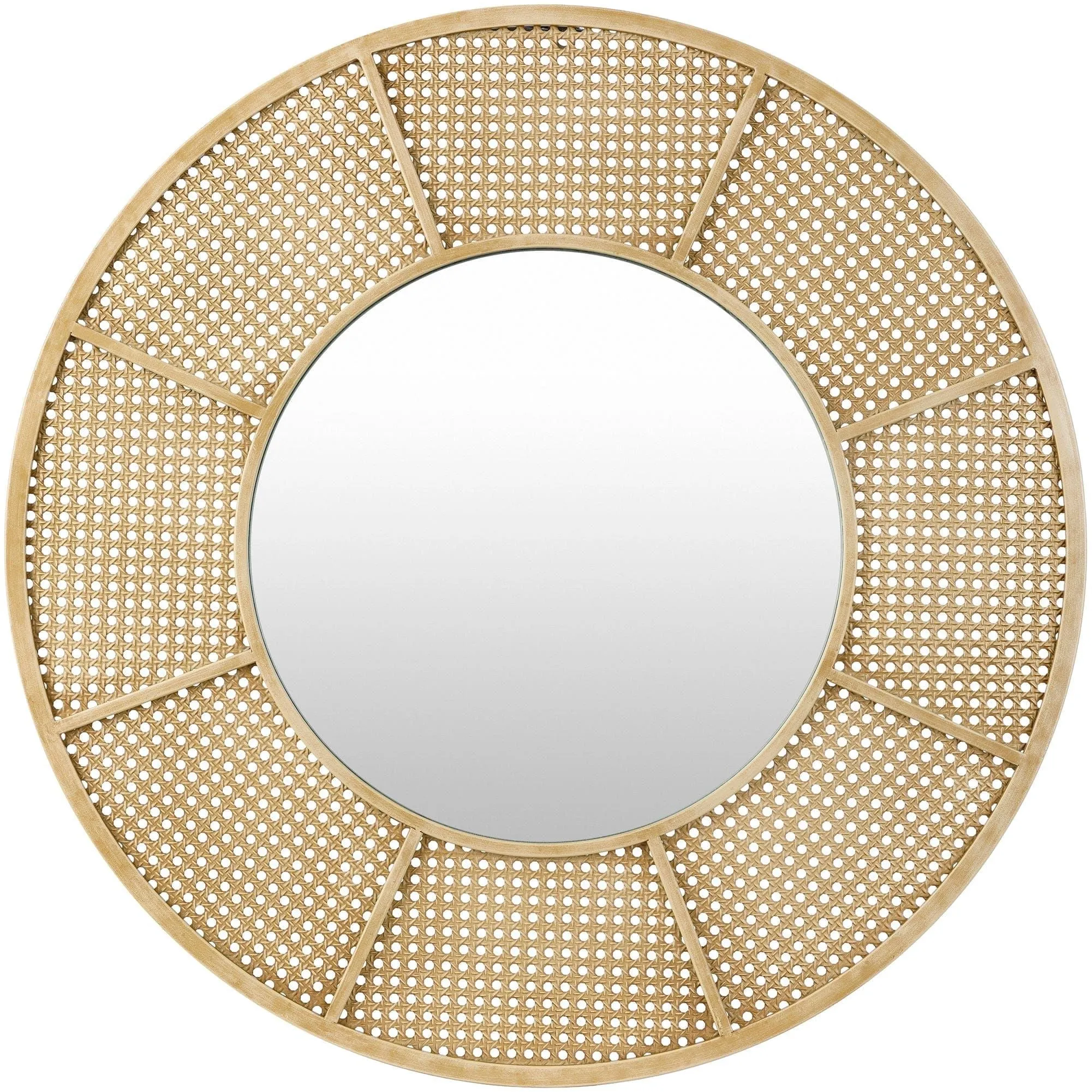 SURYA - Anassa 30" Round Decorative Wall Mirror - ASN001-3030