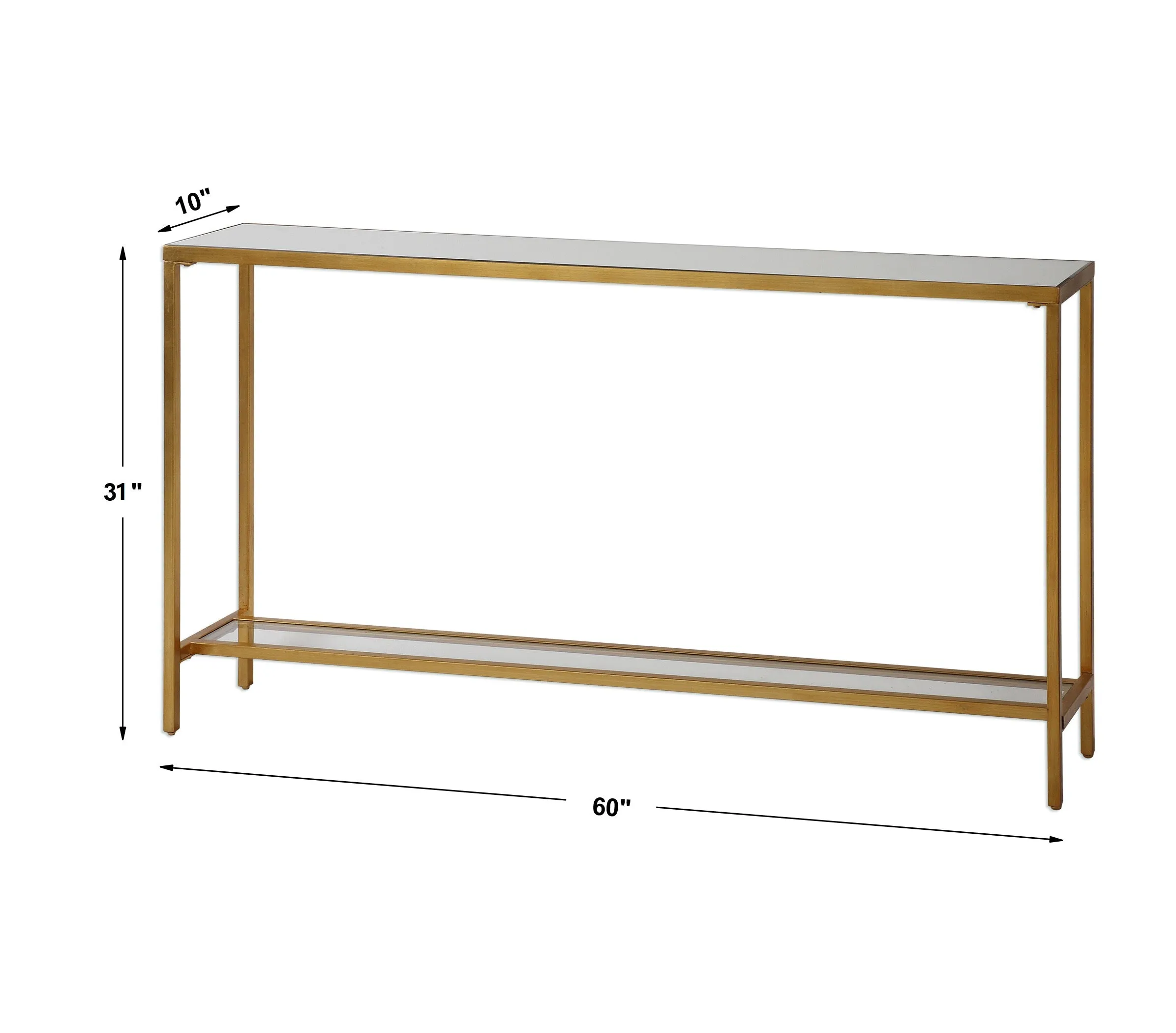 Uttermost Hayley Gold Console Table