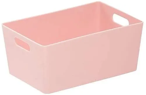 Wham Bam Pink Plastic Studio Storage Baskets Office Home & Kitchen Tidy Organiser