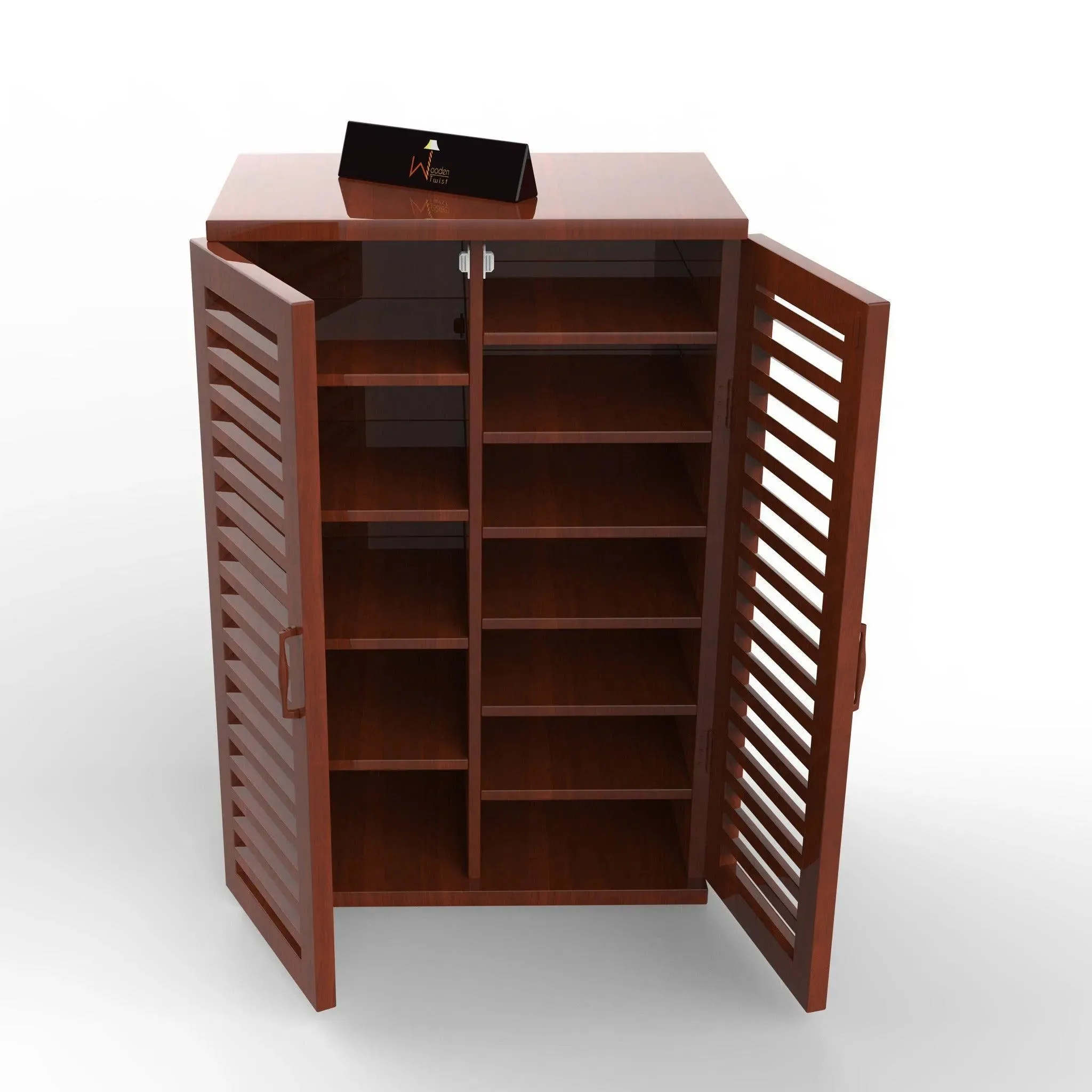 Wooden Shoe Rack Cabinet In Teak Wood